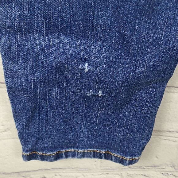 Aeropostale Jegging Mid-Rise Skinny Distressed Denim Blue Jeans Ankle Cropped 4 - Picture 7 of 8